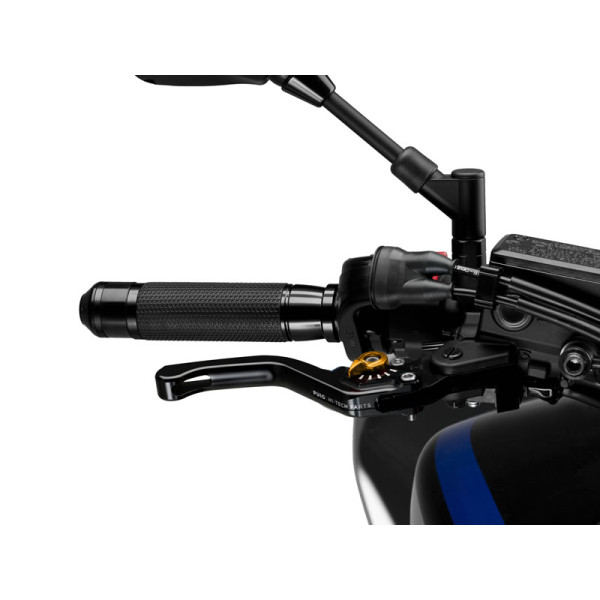 Puig Short V3 Brake (Black Lever With Blue Selector) Gold